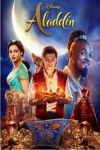 Filmplakat des Disney Filmes Aladdin - Kino Biberwier Hotel MyTirol